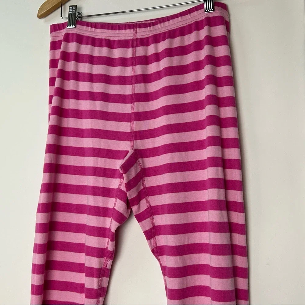 Hanna Andersson Pink‎ Stripe Barbiecore Pajama Pants Girls Large